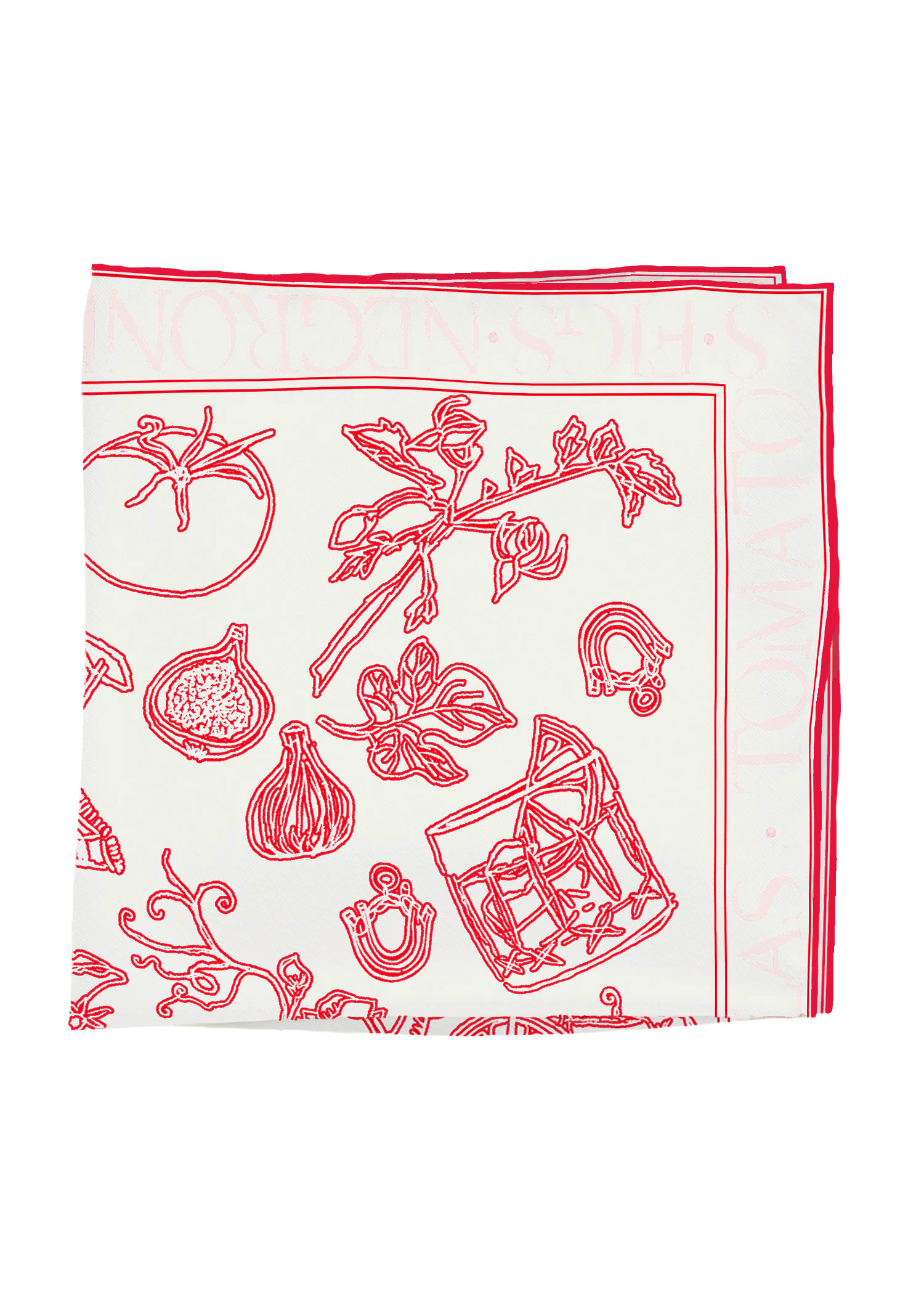 French “Dish Towel” Red