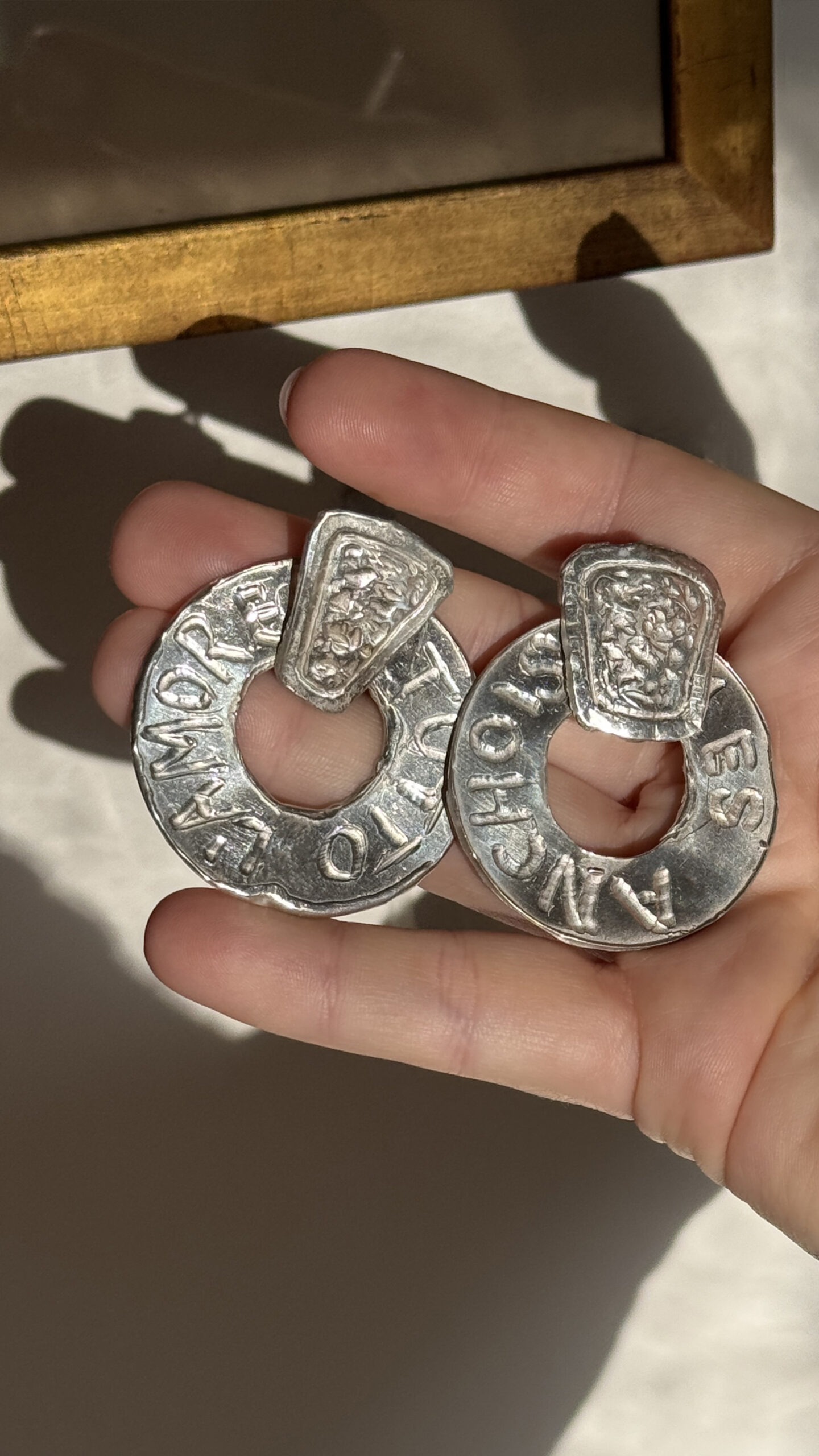 Rusticated Lifesaver Earrings